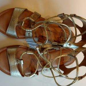Dolce Vita Shoes - Dolce Vita gold lace-up sandals Dolce Vita Shoes - Dolce Vita gold lace-up sandals